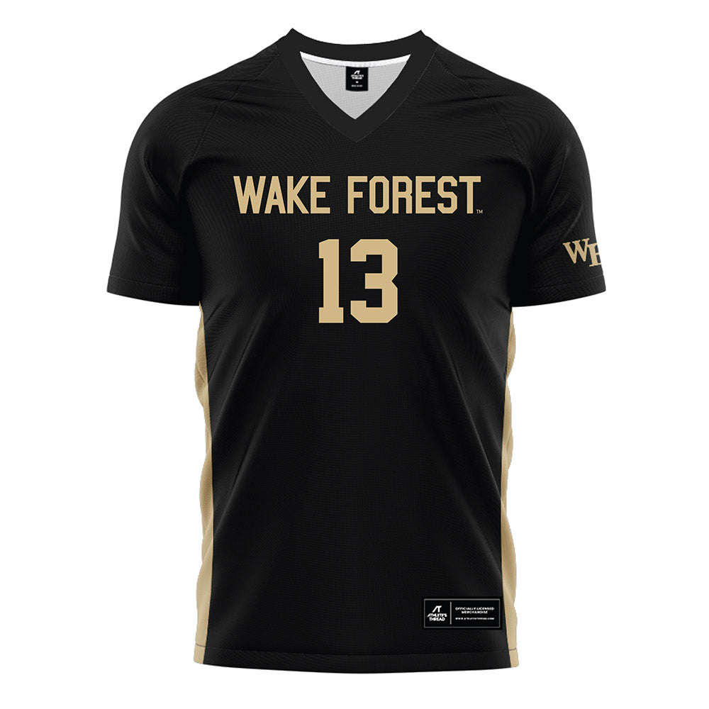 Wake Forest - NCAA Women's Soccer : Emily Morris - Black Soccer Jersey