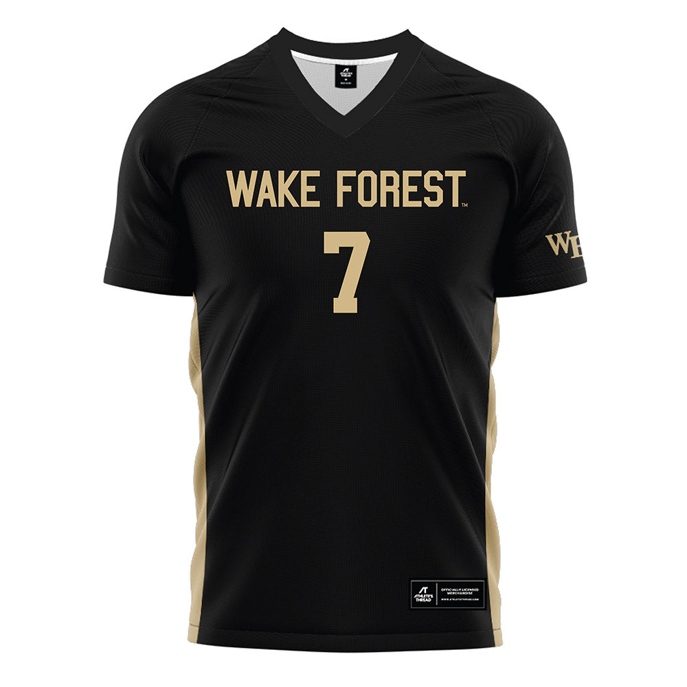 Wake Forest - NCAA Women's Soccer : Alejandra Gomez - Black Soccer Jersey-0