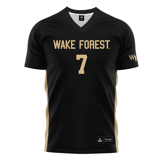 Wake Forest - NCAA Women's Soccer : Alejandra Gomez - Black Soccer Jersey-0
