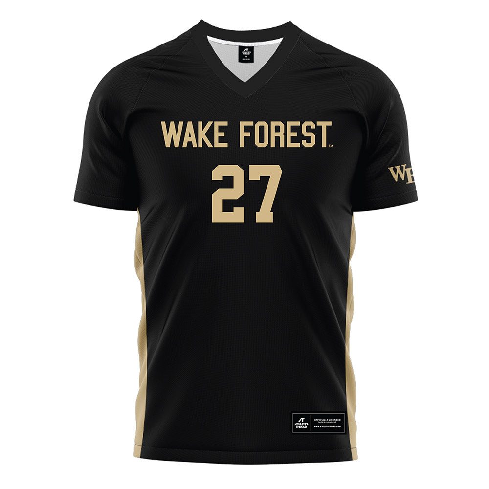 Wake Forest - NCAA Women's Soccer : Nadia DeMarinis - Black Soccer Jersey