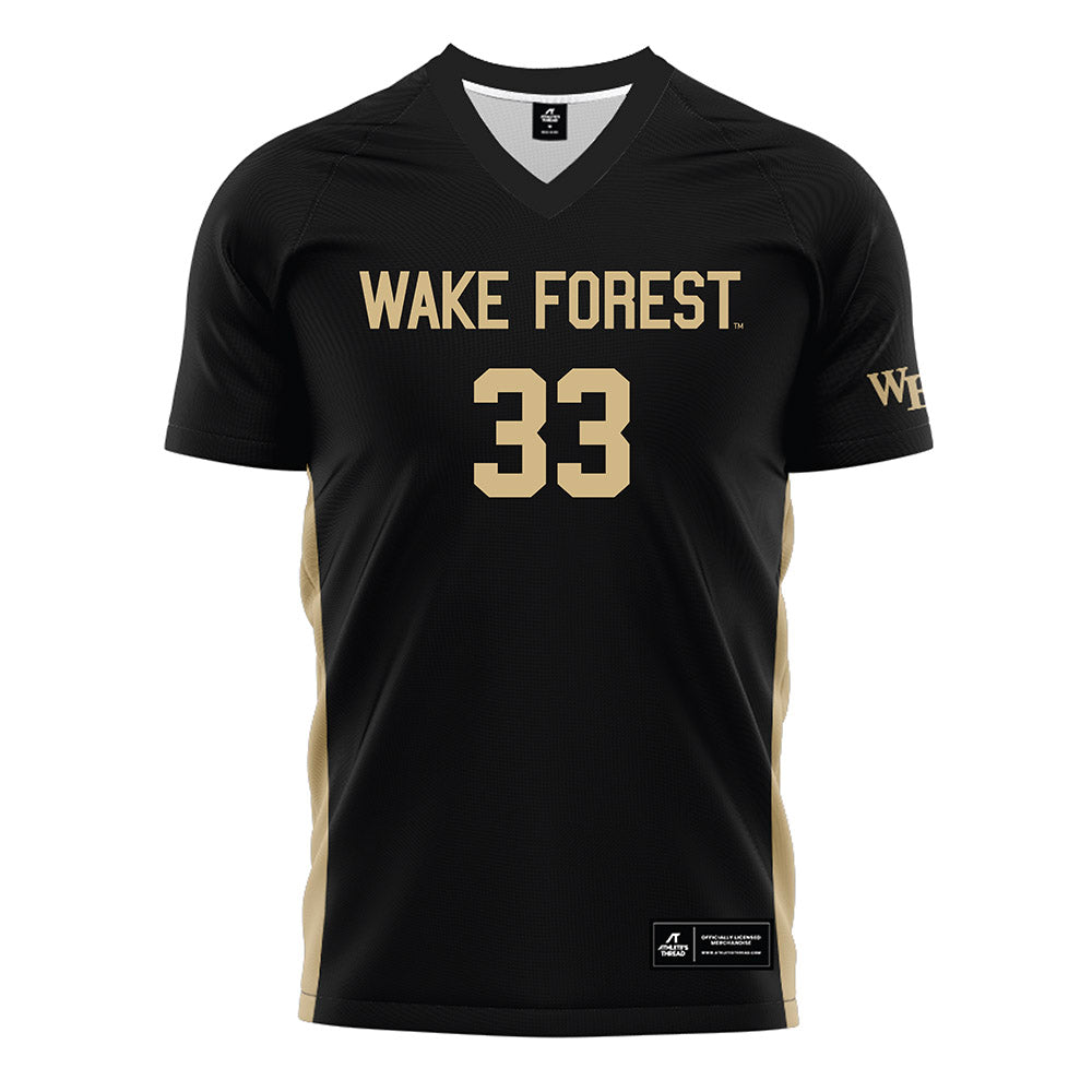 Wake Forest - NCAA Women's Soccer : Victoria Coninck - Black Soccer Jersey-0