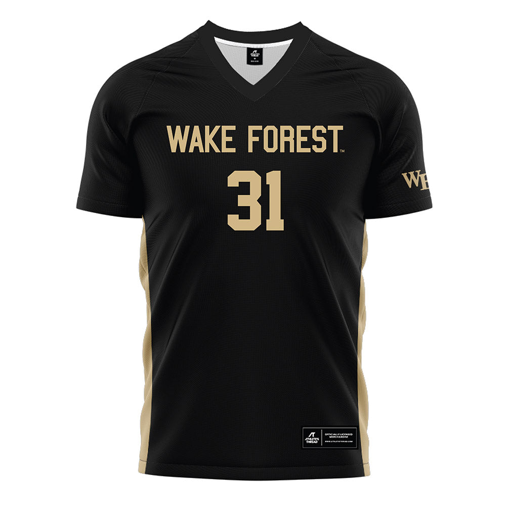 Wake Forest - NCAA Women's Soccer : Olivia Duvall - Black Soccer Jersey