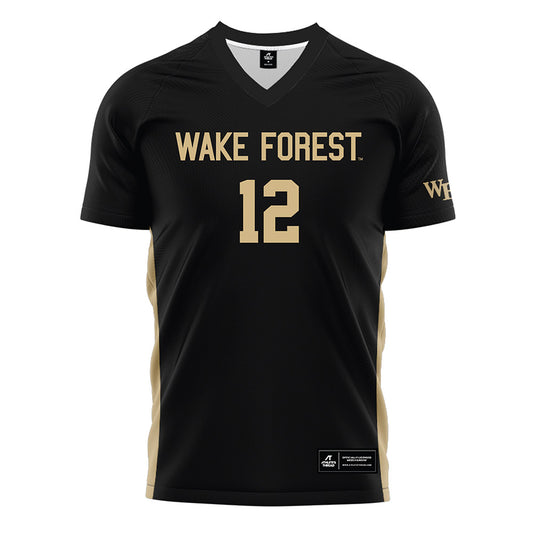 Wake Forest - NCAA Women's Soccer : Aislynn Maguire - Black Soccer Jersey-0