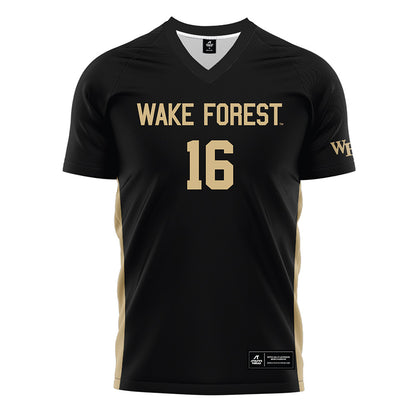 Wake Forest - NCAA Women's Soccer : Alex Wood - Black Soccer Jersey