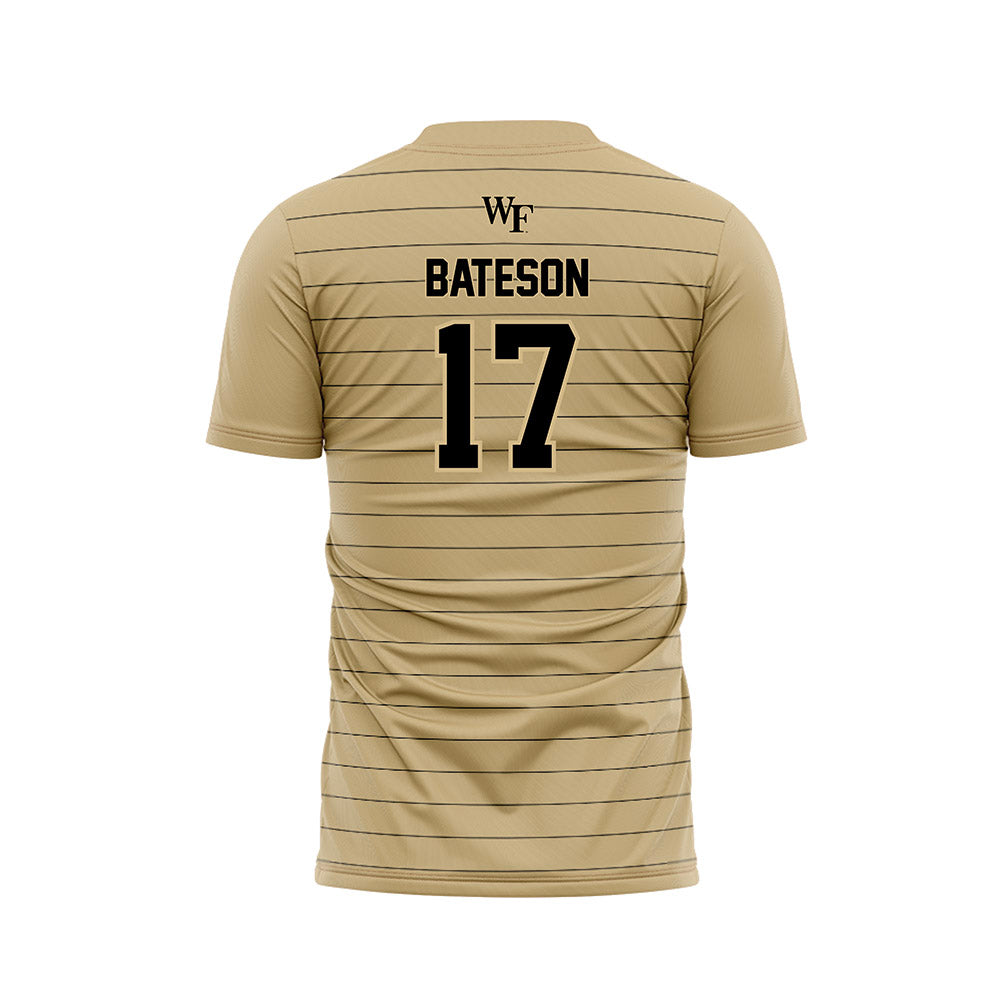 Wake Forest - NCAA Men's Soccer : Pierce Bateson - Gold Soccer Jersey