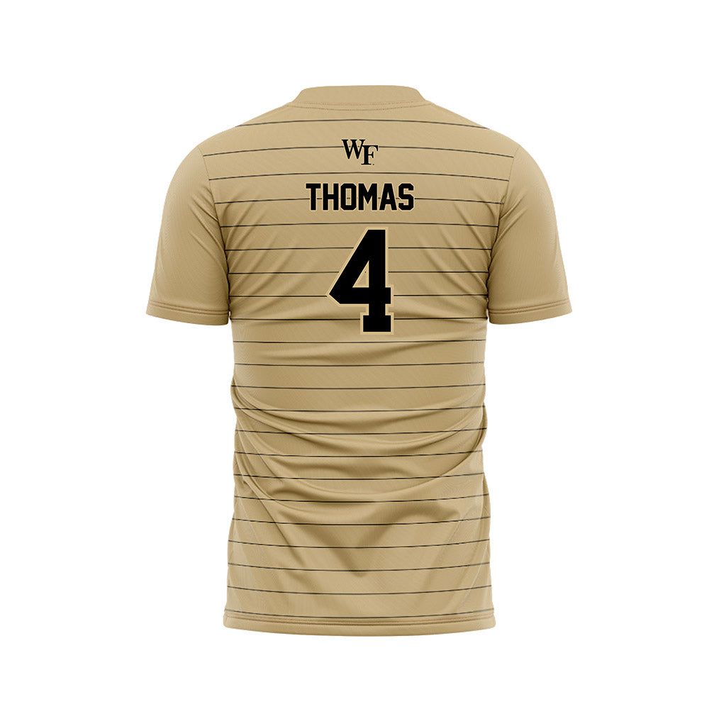 Wake Forest - NCAA Men's Soccer : Amoni Thomas - Gold Soccer Jersey