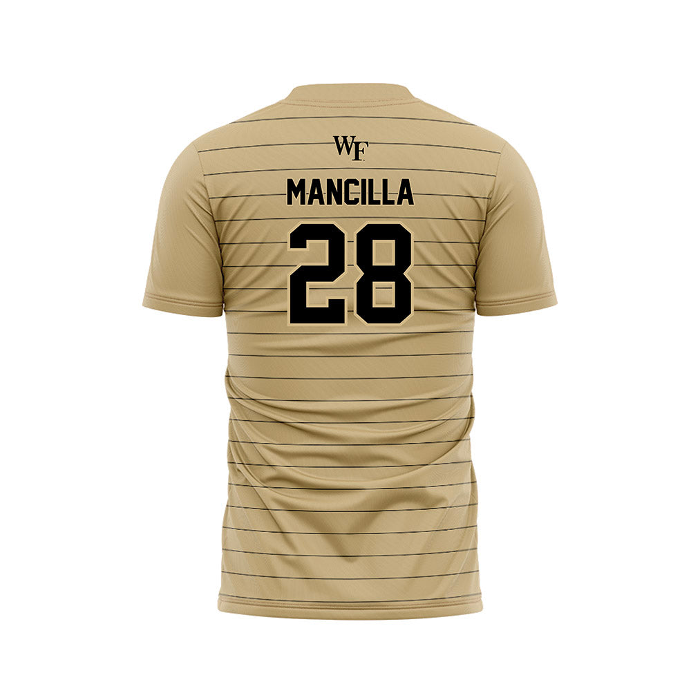 Wake Forest - NCAA Men's Soccer : Nicolas Mancilla - Gold Soccer Jersey