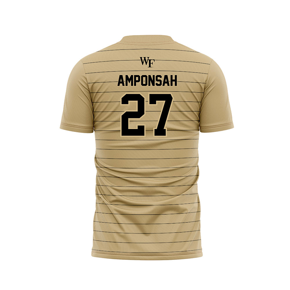 Wake Forest - NCAA Men's Soccer : Prince Amponsah - Gold Soccer Jersey