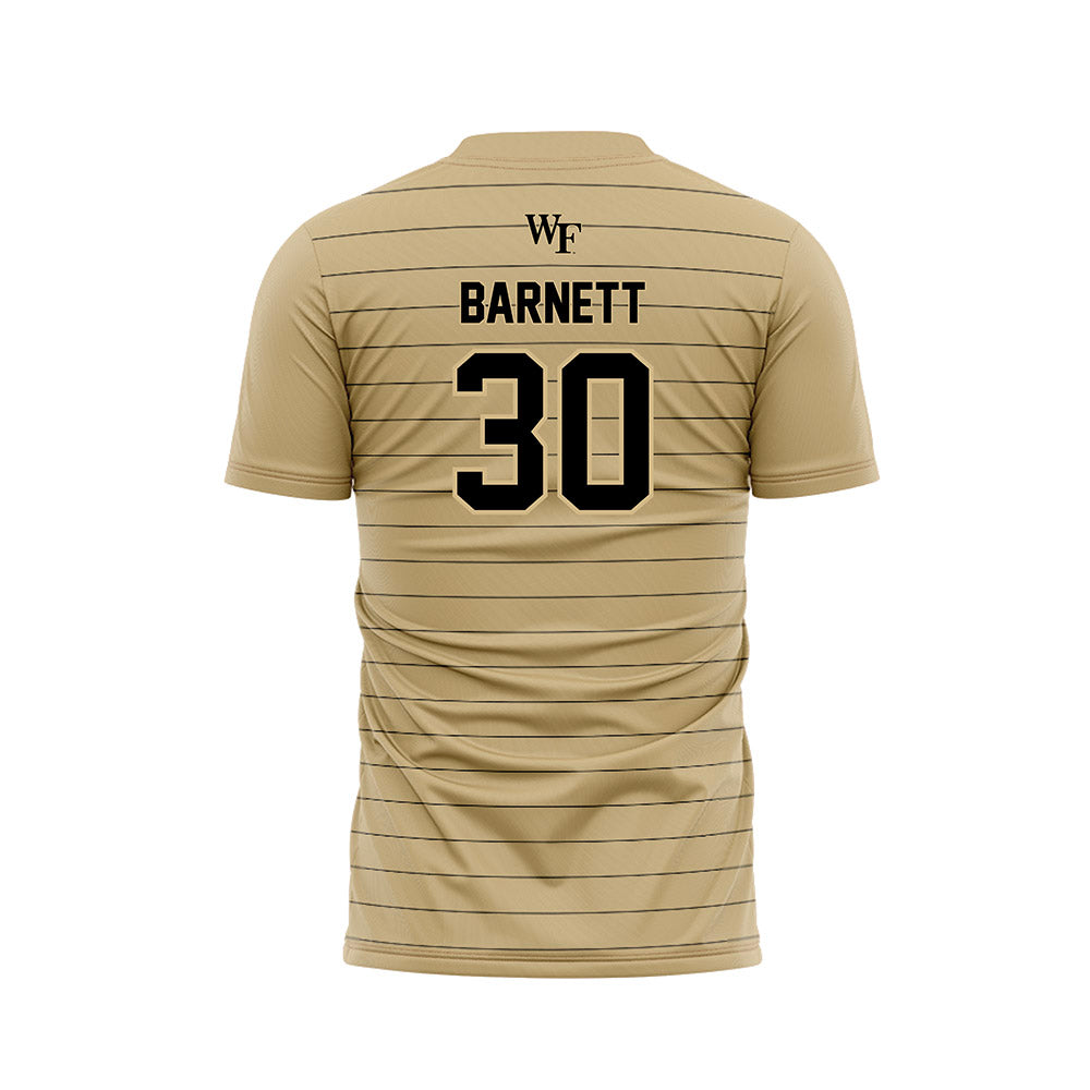 Wake Forest - NCAA Men's Soccer : Owen Barnett - Gold Soccer Jersey