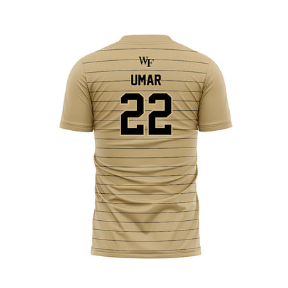 Wake Forest - NCAA Men's Soccer : Basit Umar - Gold Soccer Jersey