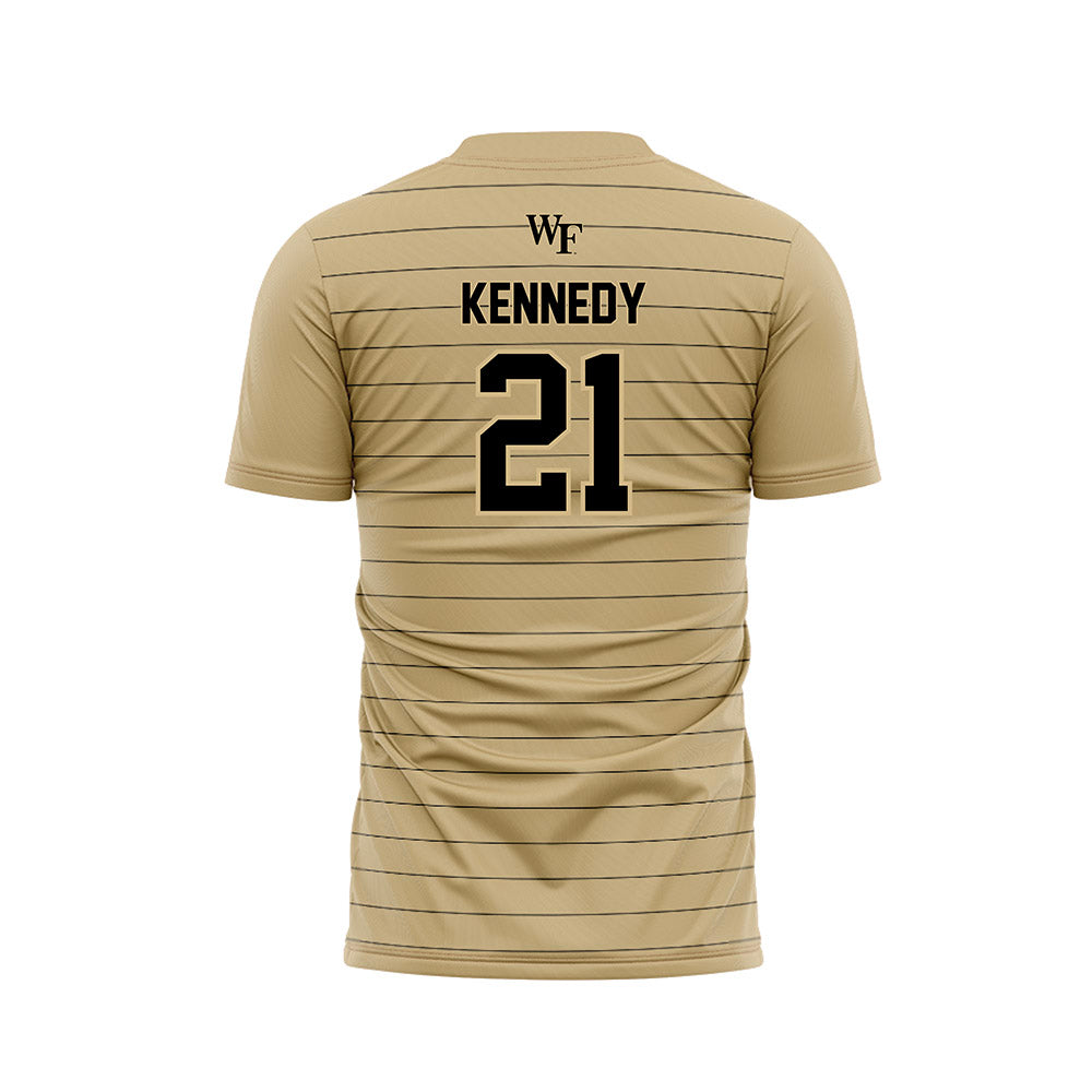 Wake Forest - NCAA Men's Soccer : Julian Kennedy - Gold Soccer Jersey