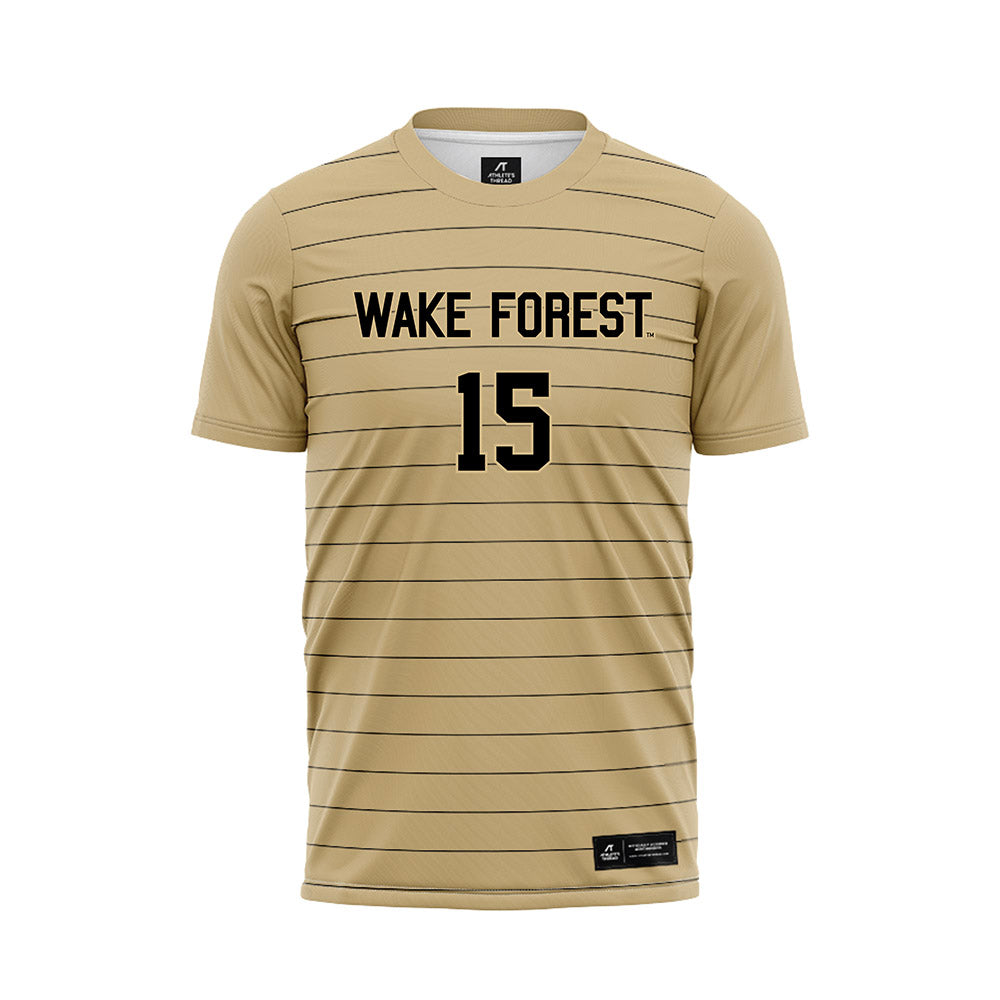 Wake Forest - NCAA Men's Soccer : Jojo Davila - Gold Soccer Jersey