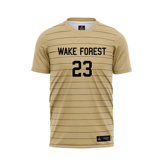 Wake Forest - NCAA Men's Soccer : Chandler Young - Gold Soccer Jersey-0