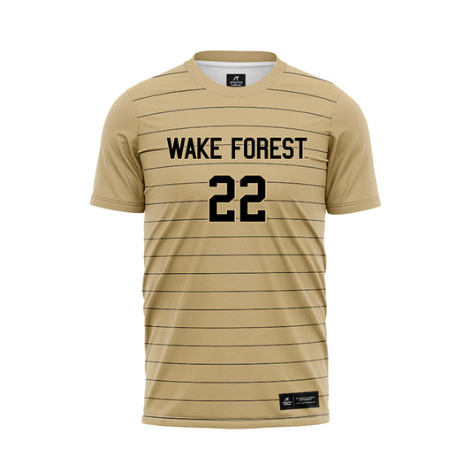 Wake Forest - NCAA Men's Soccer : Basit Umar - Gold Soccer Jersey