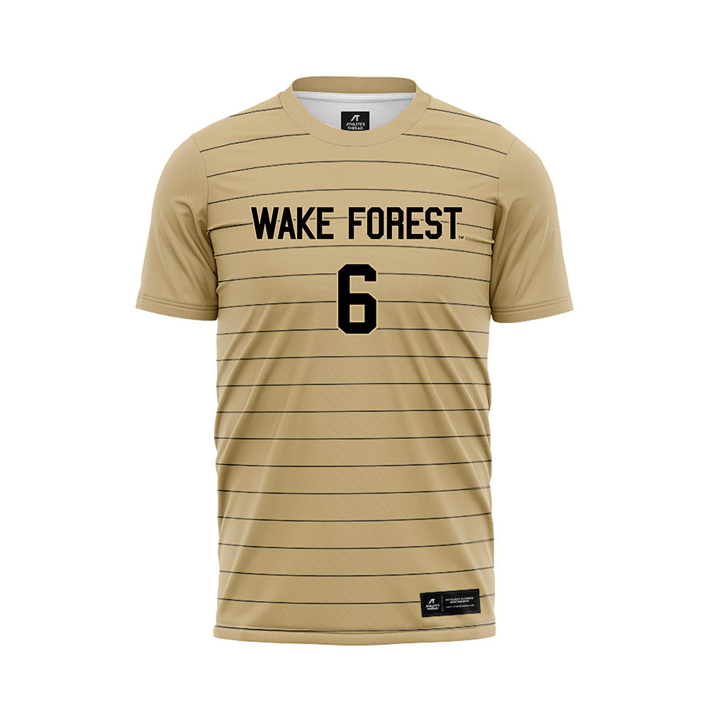 Wake Forest - NCAA Men's Soccer : Liam O'Gara - Gold Soccer Jersey