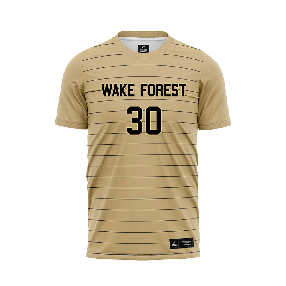 Wake Forest - NCAA Men's Soccer : Owen Barnett - Gold Soccer Jersey