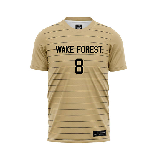 Wake Forest - NCAA Men's Soccer : David Nguema - Gold Soccer Jersey-0