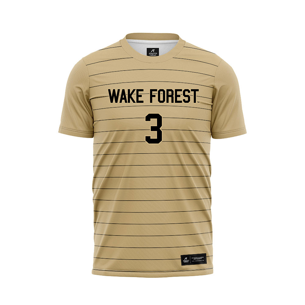 Wake Forest - NCAA Men's Soccer : Travis Smith - Gold Soccer Jersey