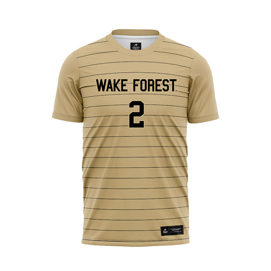 Wake Forest - NCAA Men's Soccer : Miles Hadley - Gold Soccer Jersey-0