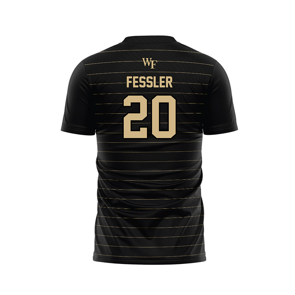 Wake Forest - NCAA Men's Soccer : Ryan Fessler - Black Soccer Jersey