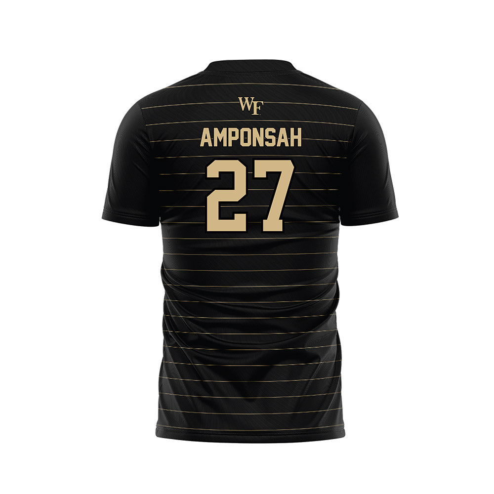 Wake Forest - NCAA Men's Soccer : Prince Amponsah - Black Soccer Jersey