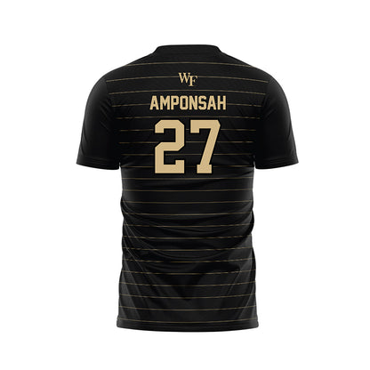 Wake Forest - NCAA Men's Soccer : Prince Amponsah - Black Soccer Jersey