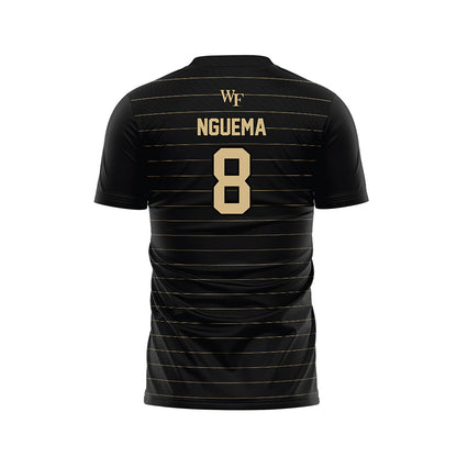 Wake Forest - NCAA Men's Soccer : David Nguema - Black Soccer Jersey-1