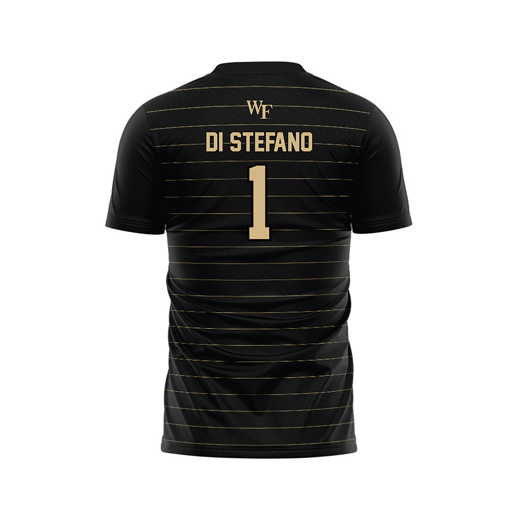 Wake Forest - NCAA Men's Soccer : John Di Stefano - Black Soccer Jersey-1