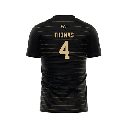 Wake Forest - NCAA Men's Soccer : Amoni Thomas - Black Soccer Jersey