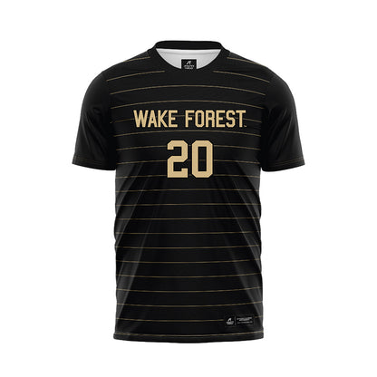 Wake Forest - NCAA Men's Soccer : Alfred Debah - Black Soccer Jersey-0