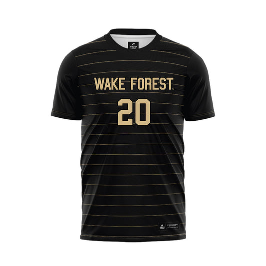 Wake Forest - NCAA Men's Soccer : Alfred Debah - Black Soccer Jersey-0