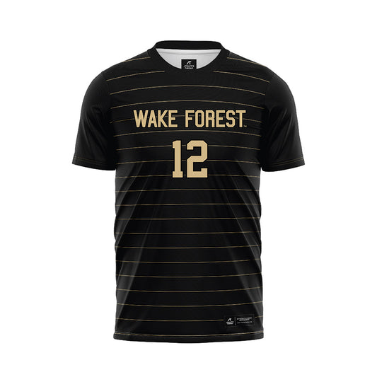 Wake Forest - NCAA Men's Soccer : Jose Perez - Black Soccer Jersey