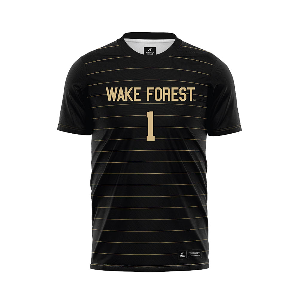 Wake Forest - NCAA Men's Soccer : John Di Stefano - Black Soccer Jersey-0