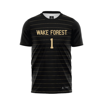 Wake Forest - NCAA Men's Soccer : John Di Stefano - Black Soccer Jersey-0