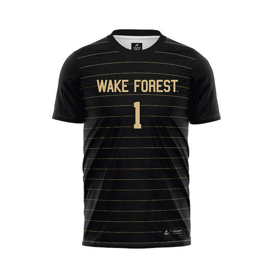Wake Forest - NCAA Men's Soccer : John Di Stefano - Black Soccer Jersey-0