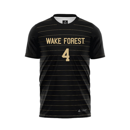 Wake Forest - NCAA Men's Soccer : Amoni Thomas - Black Soccer Jersey