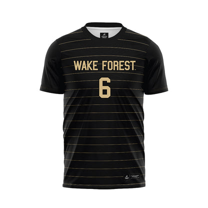 Wake Forest - NCAA Men's Soccer : Liam O'Gara - Black Soccer Jersey