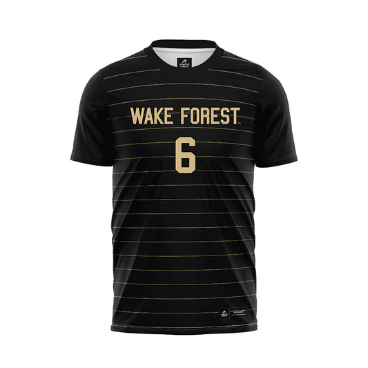 Wake Forest - NCAA Men's Soccer : Liam O'Gara - Black Soccer Jersey