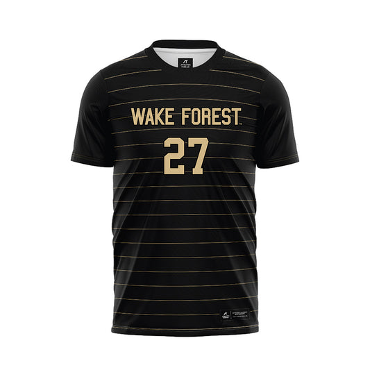 Wake Forest - NCAA Men's Soccer : Prince Amponsah - Black Soccer Jersey