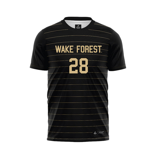 Wake Forest - NCAA Men's Soccer : Nicolas Mancilla - Black Soccer Jersey