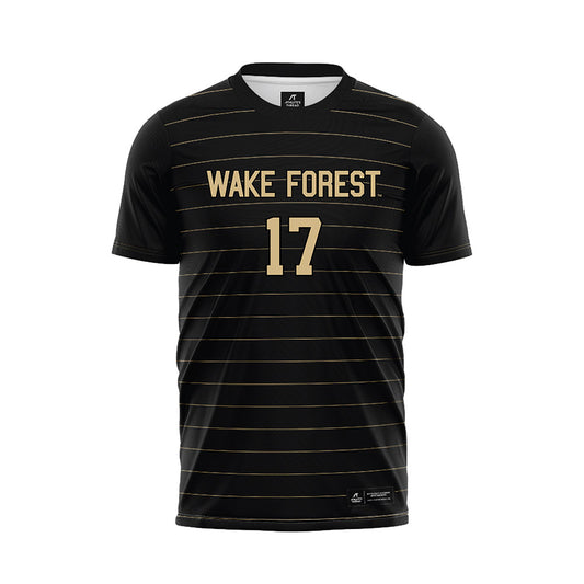 Wake Forest - NCAA Men's Soccer : Pierce Bateson - Black Soccer Jersey