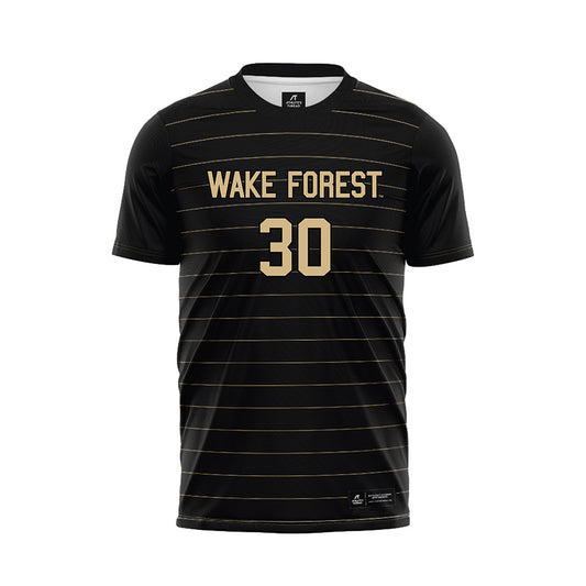 Wake Forest - NCAA Men's Soccer : Owen Barnett - Black Soccer Jersey