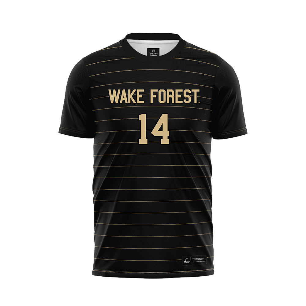 Wake Forest - NCAA Men's Soccer : Ryan Belal - Black Soccer Jersey