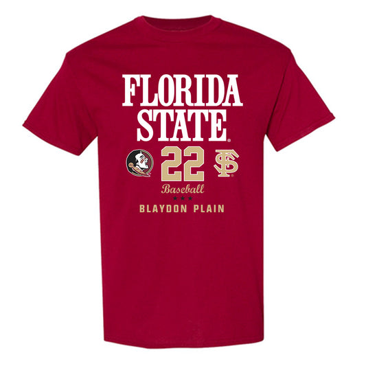 FSU - NCAA Baseball : Blaydon Plain - Fashion Shersey T-Shirt