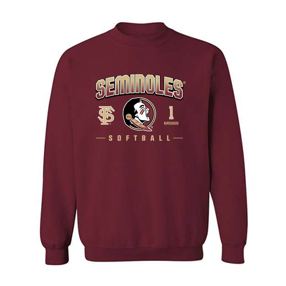 FSU - NCAA Softball : Hayley Griggs - Fashion Shersey Crewneck Sweatshirt-0