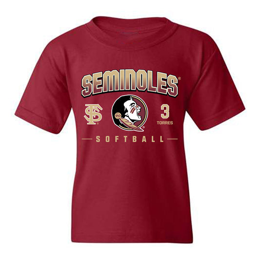 FSU - NCAA Softball : Isabella Torres - Fashion Shersey Youth T-Shirt