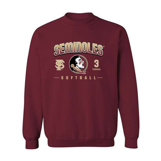 FSU - NCAA Softball : Isabella Torres - Fashion Shersey Crewneck Sweatshirt