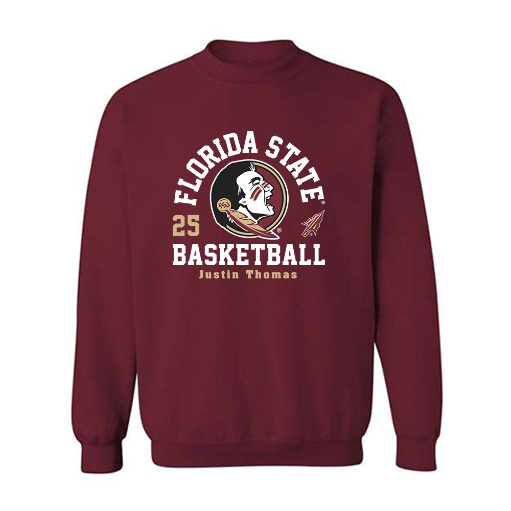 FSU - NCAA Men's Basketball : Justin Thomas - Fashion Shersey Crewneck Sweatshirt-0