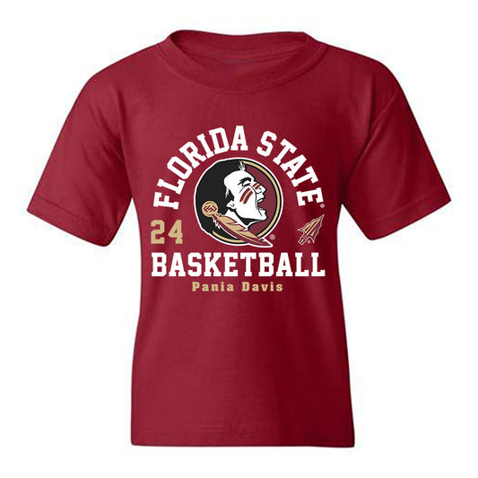 FSU - NCAA Women's Basketball : Pania Davis - Fashion Shersey Youth T-Shirt-0