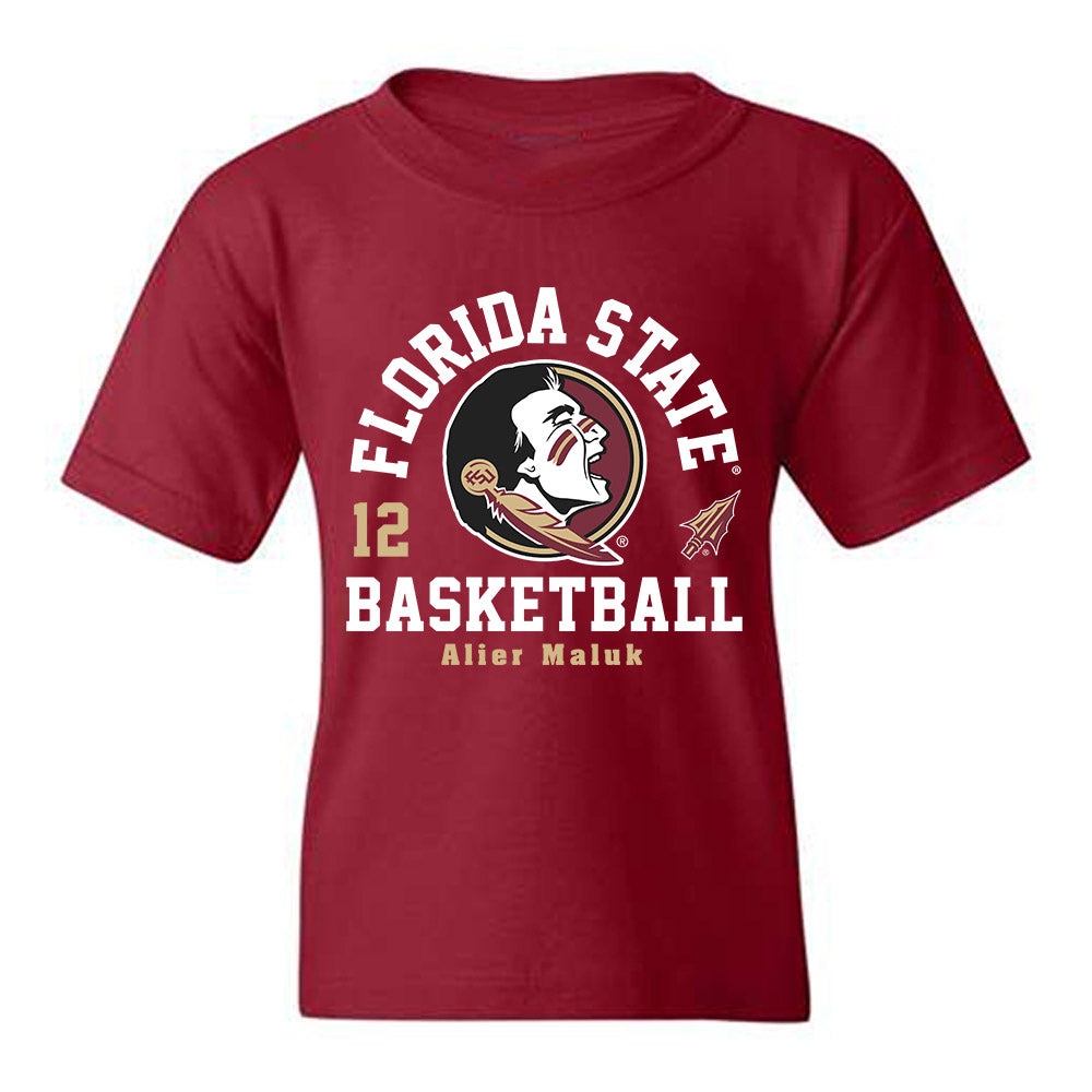FSU - NCAA Men's Basketball : Alier Maluk - Fashion Shersey Youth T-Shirt-0